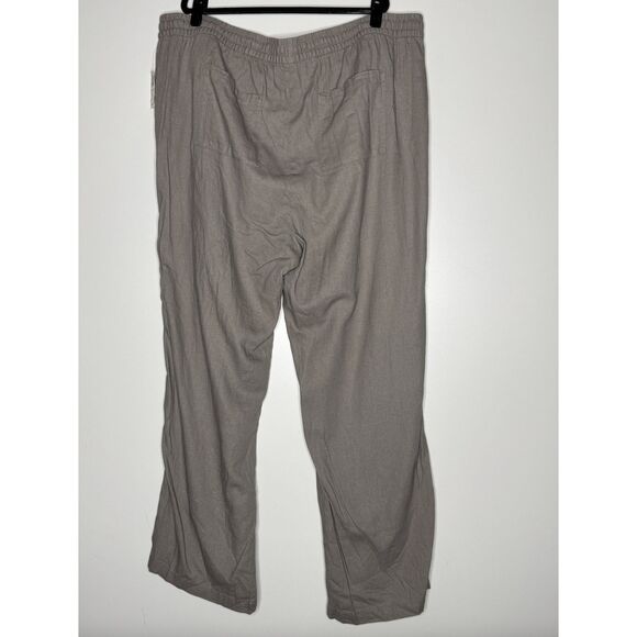 New Old Navy Mid-Rise Soft Wide-Leg Linen-Blend Pants Women's Plus Size XXL Tall - Picture 2 of 7